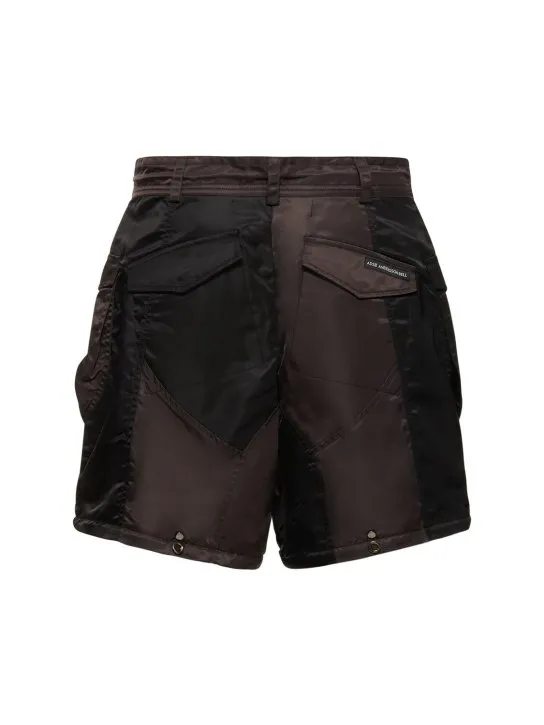 Andersson Bell   Detachable patchwork nylon cargo pants 