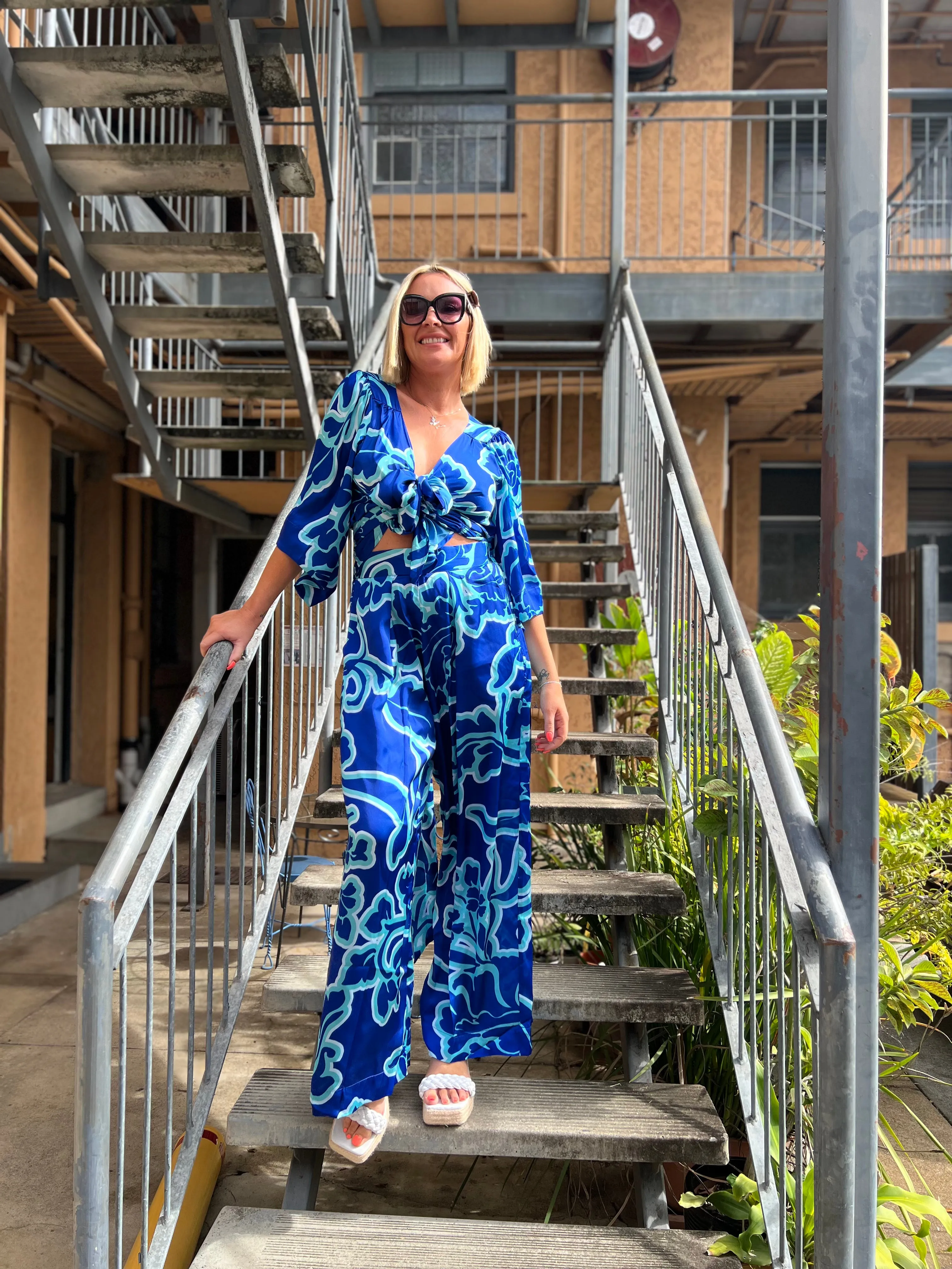 Azure Palazzo Pant
