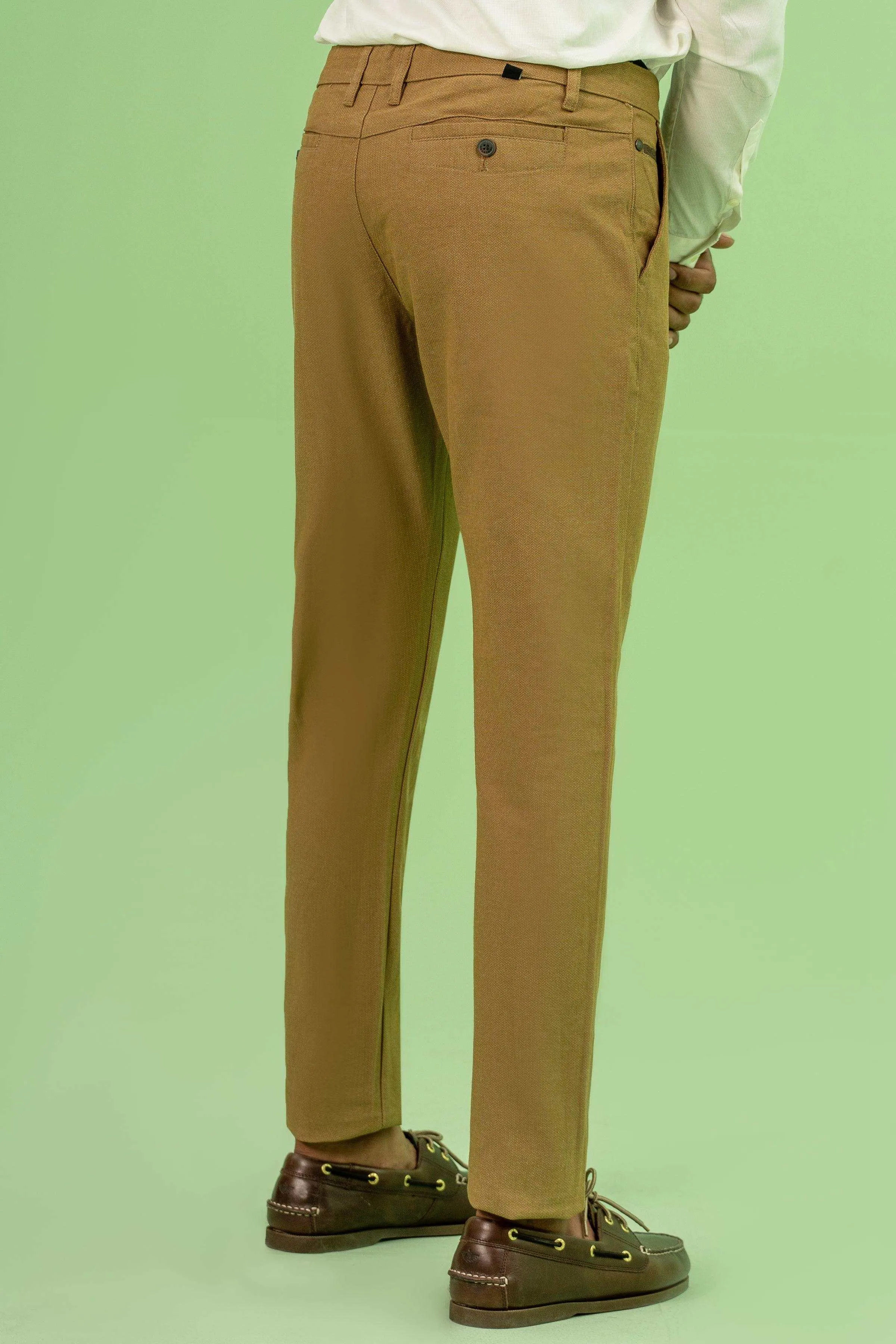 CROSS POCKET TEXTURED PANT KHAKI