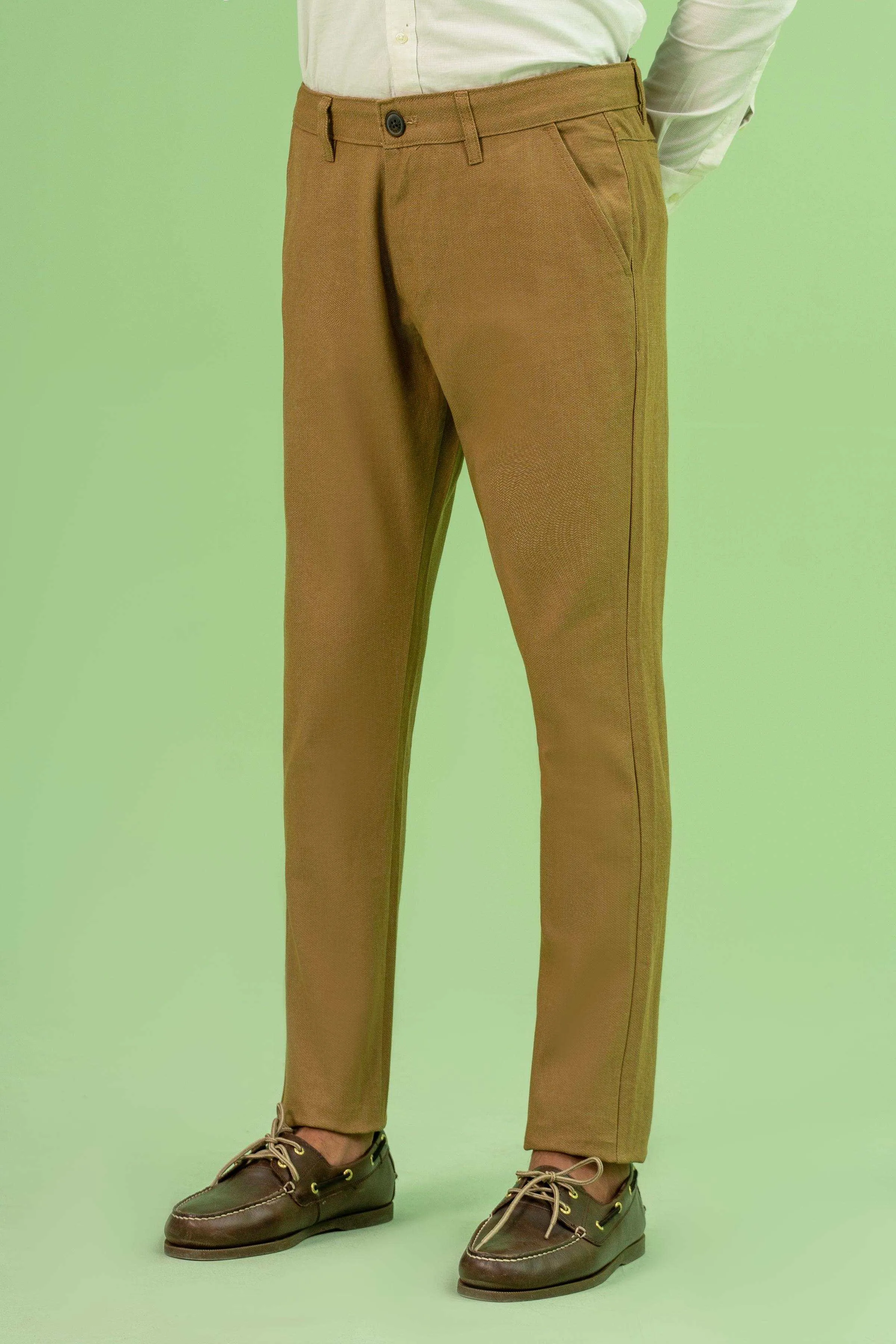 CROSS POCKET TEXTURED PANT KHAKI