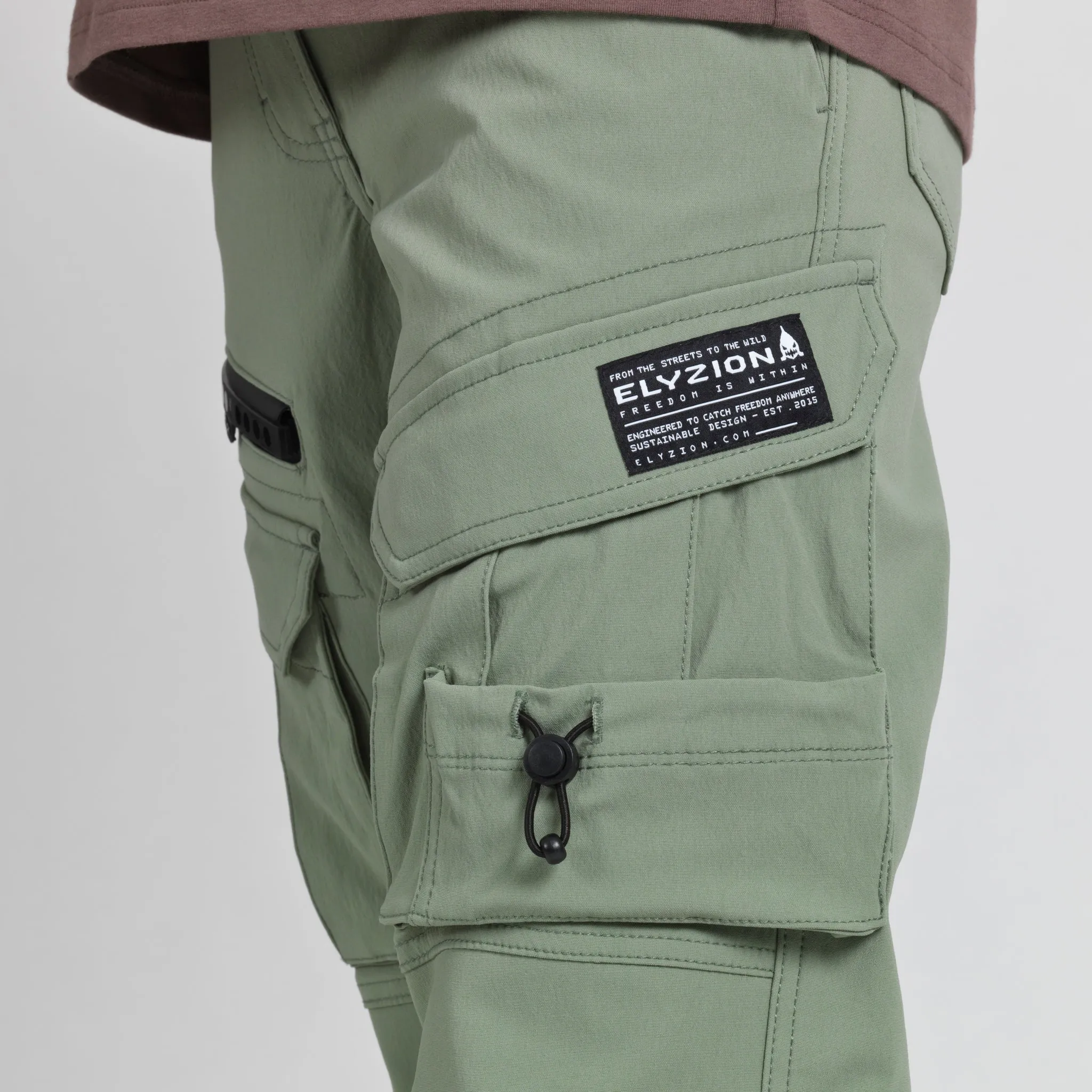 Elyzion "Vecchia" Cargo Pants - Coffee Quartz