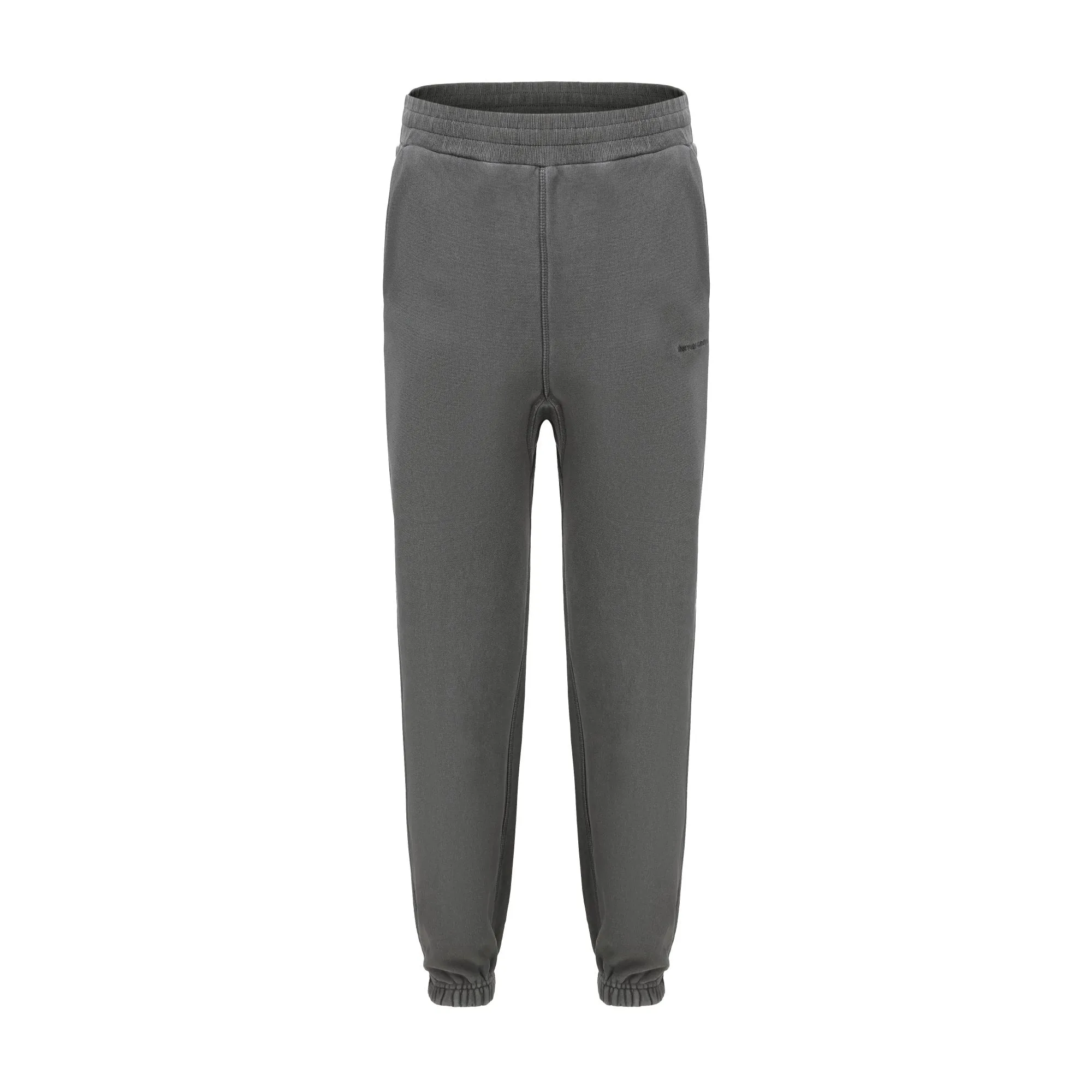 Men Washed Jogging Pants - Grey