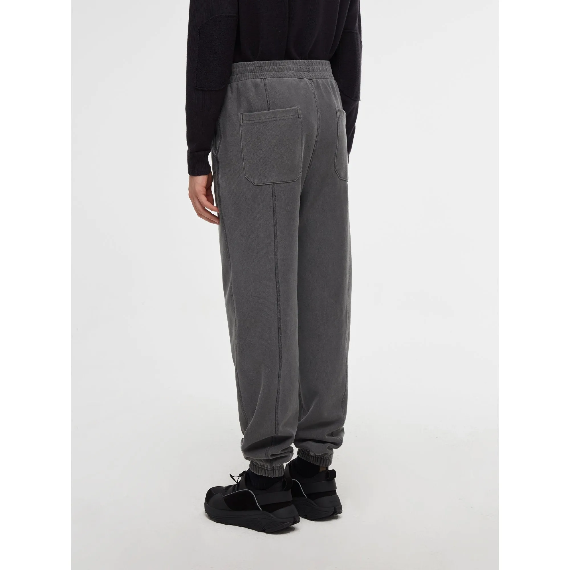 Men Washed Jogging Pants - Grey