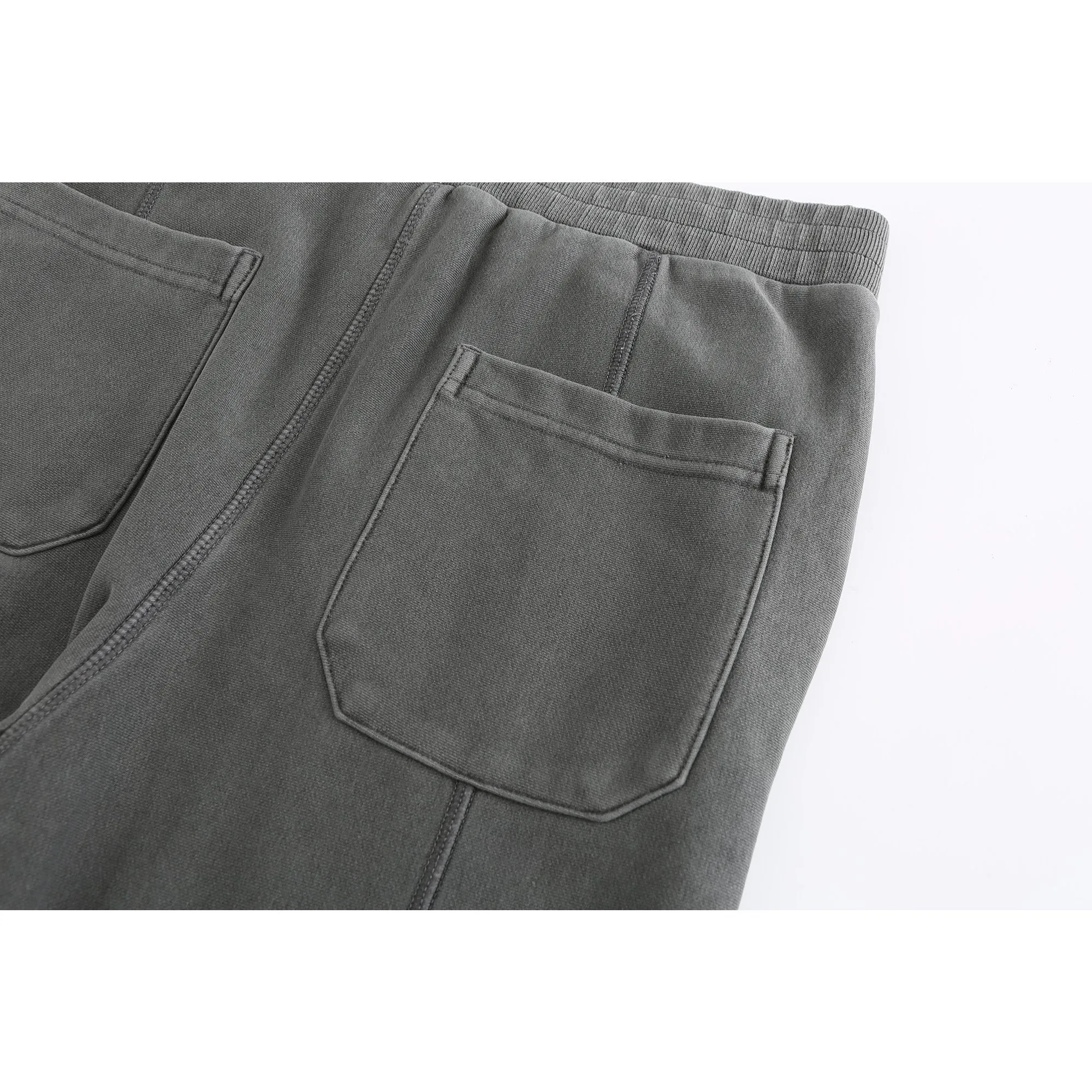 Men Washed Jogging Pants - Grey