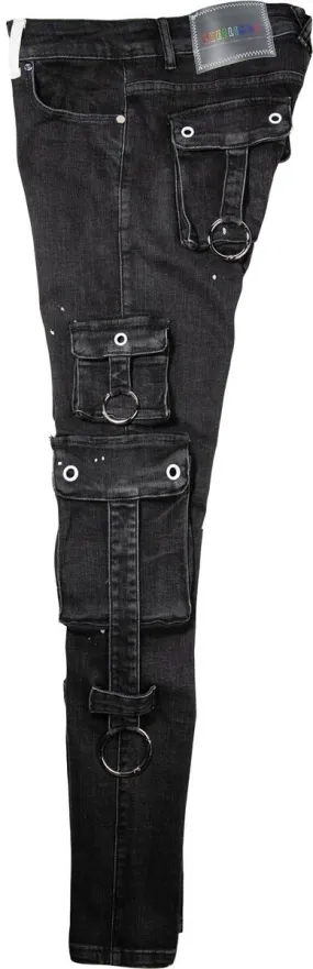 Pheelings Auhl Aologne Cargo Pants (Dark Black)
