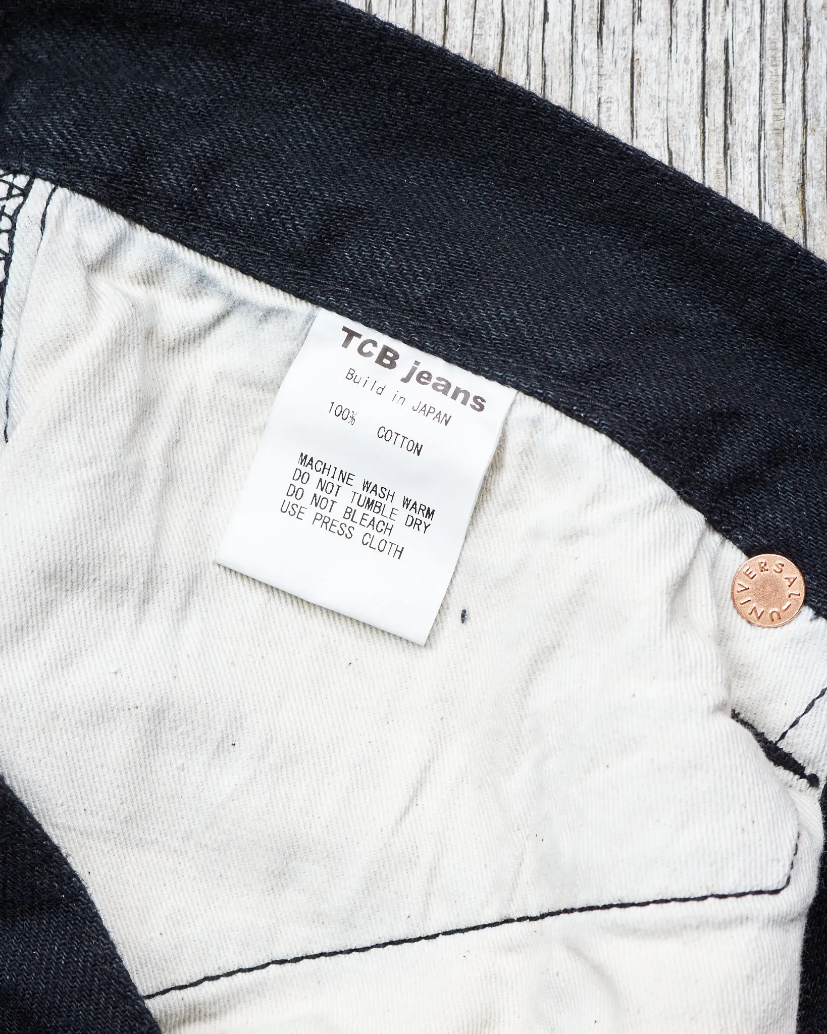 TCB Jeans 30's Black One Wash