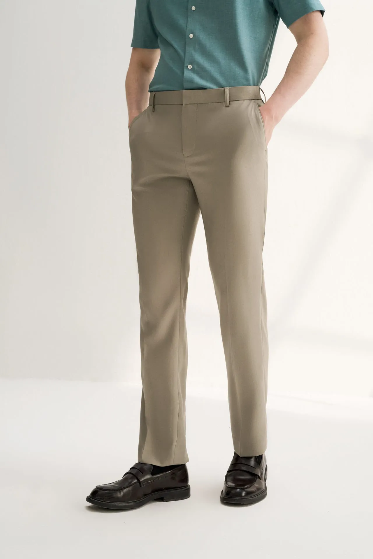 Teflon Finishing Stain Resistant Formal Pants in Smart Fit