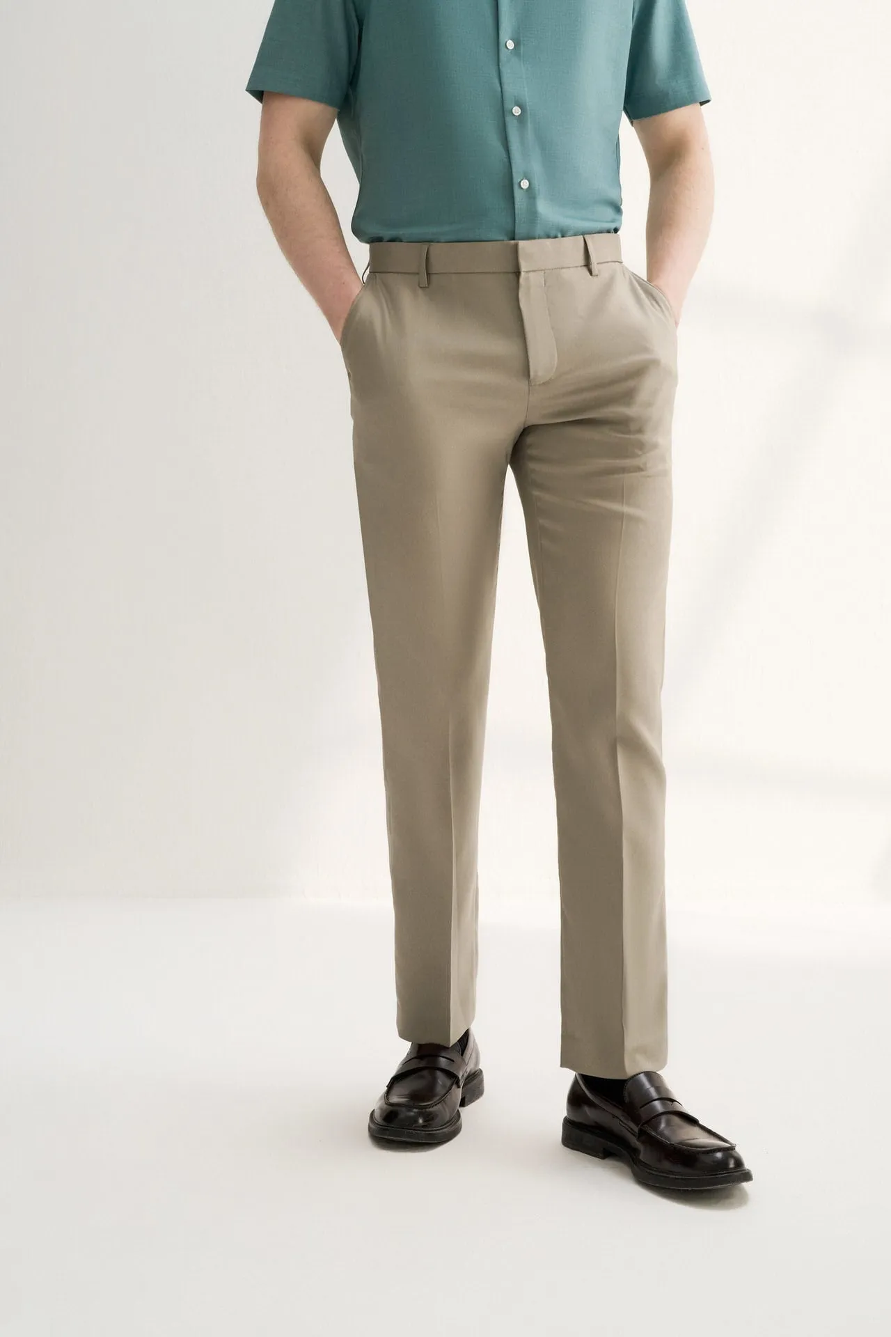 Teflon Finishing Stain Resistant Formal Pants in Smart Fit