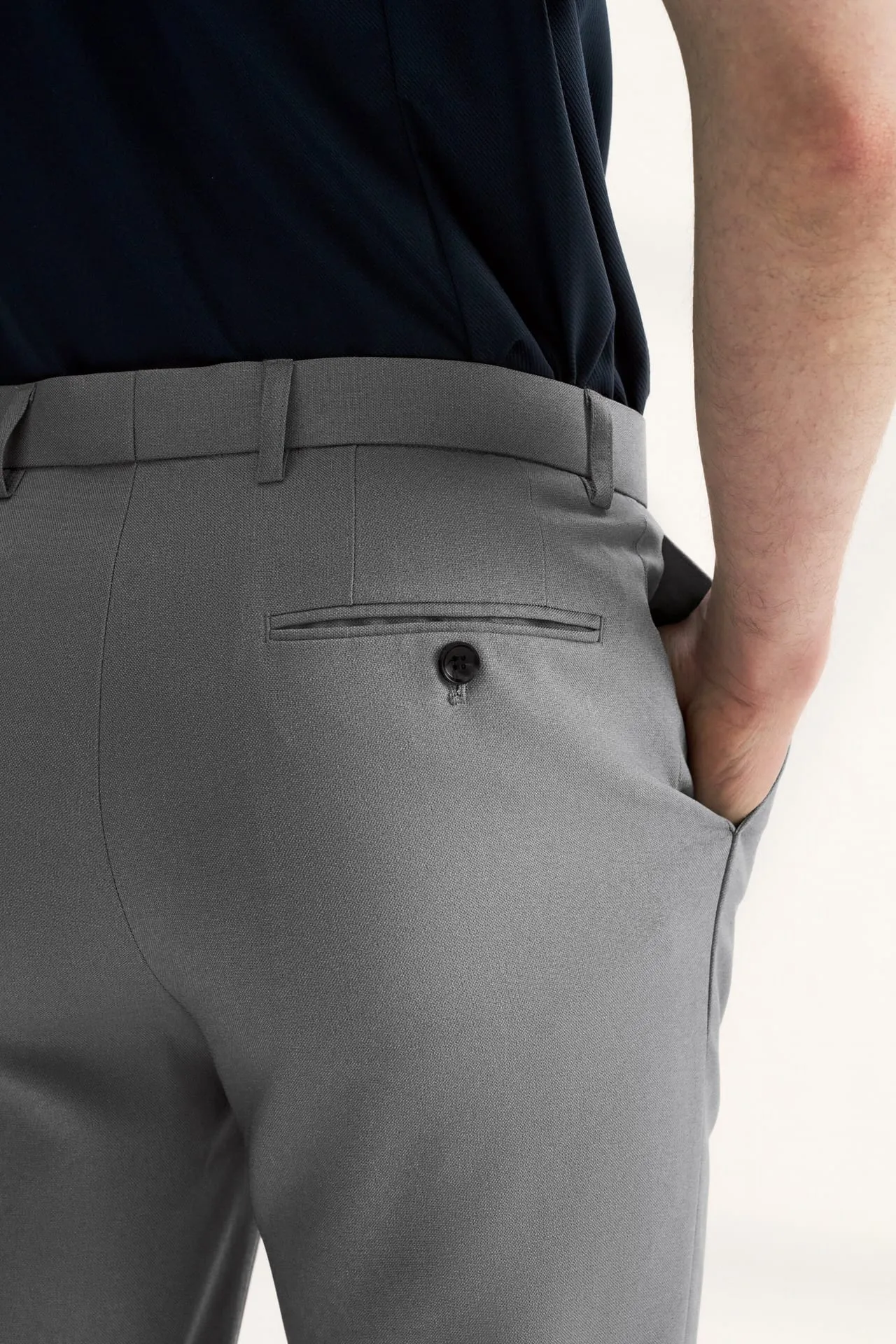 Teflon Finishing Stain Resistant Formal Pants in Smart Fit