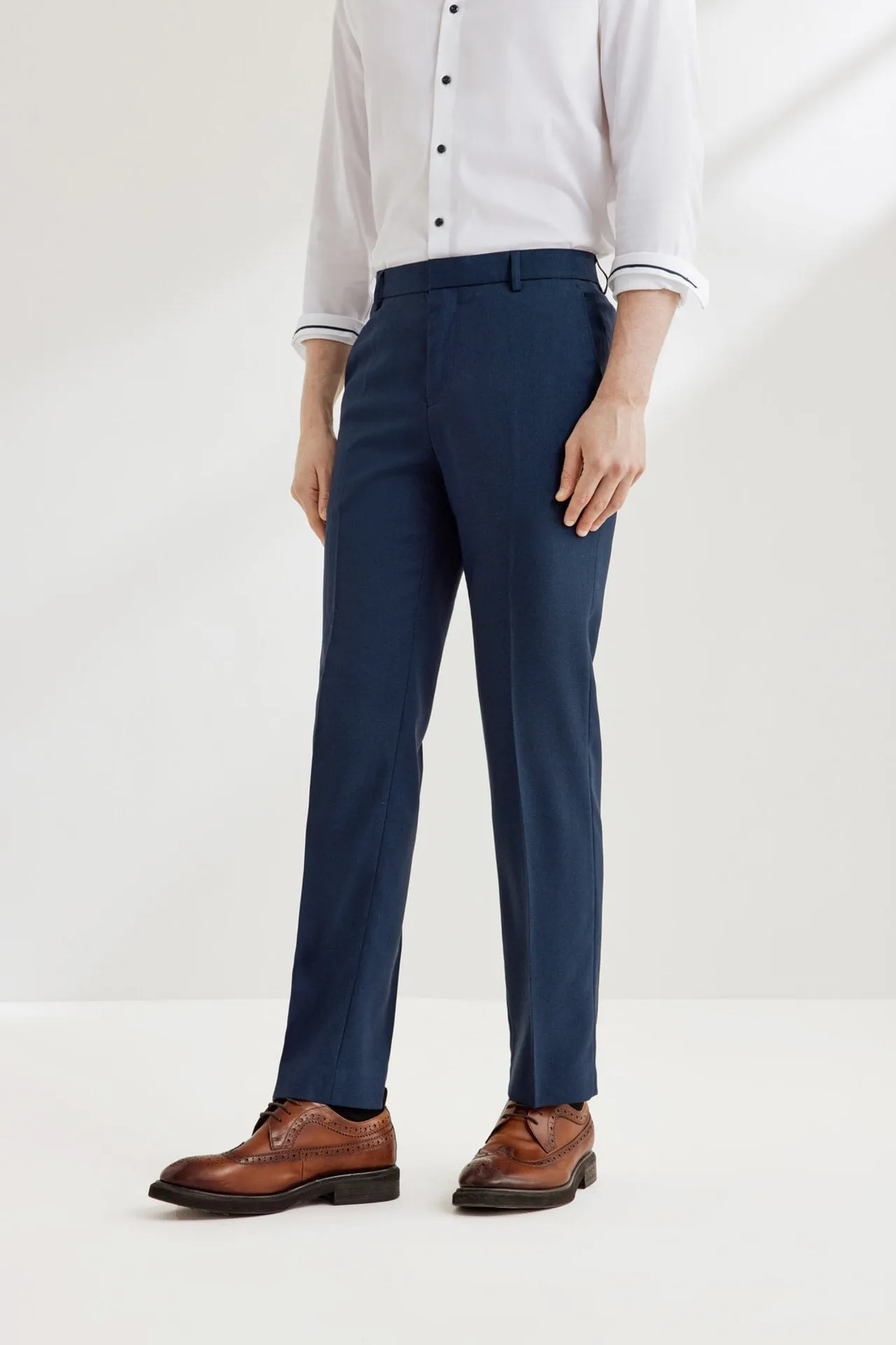 Teflon Finishing Stain Resistant Formal Pants in Smart Fit