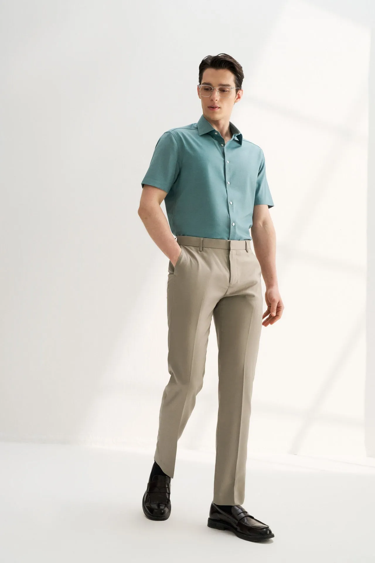 Teflon Finishing Stain Resistant Formal Pants in Smart Fit