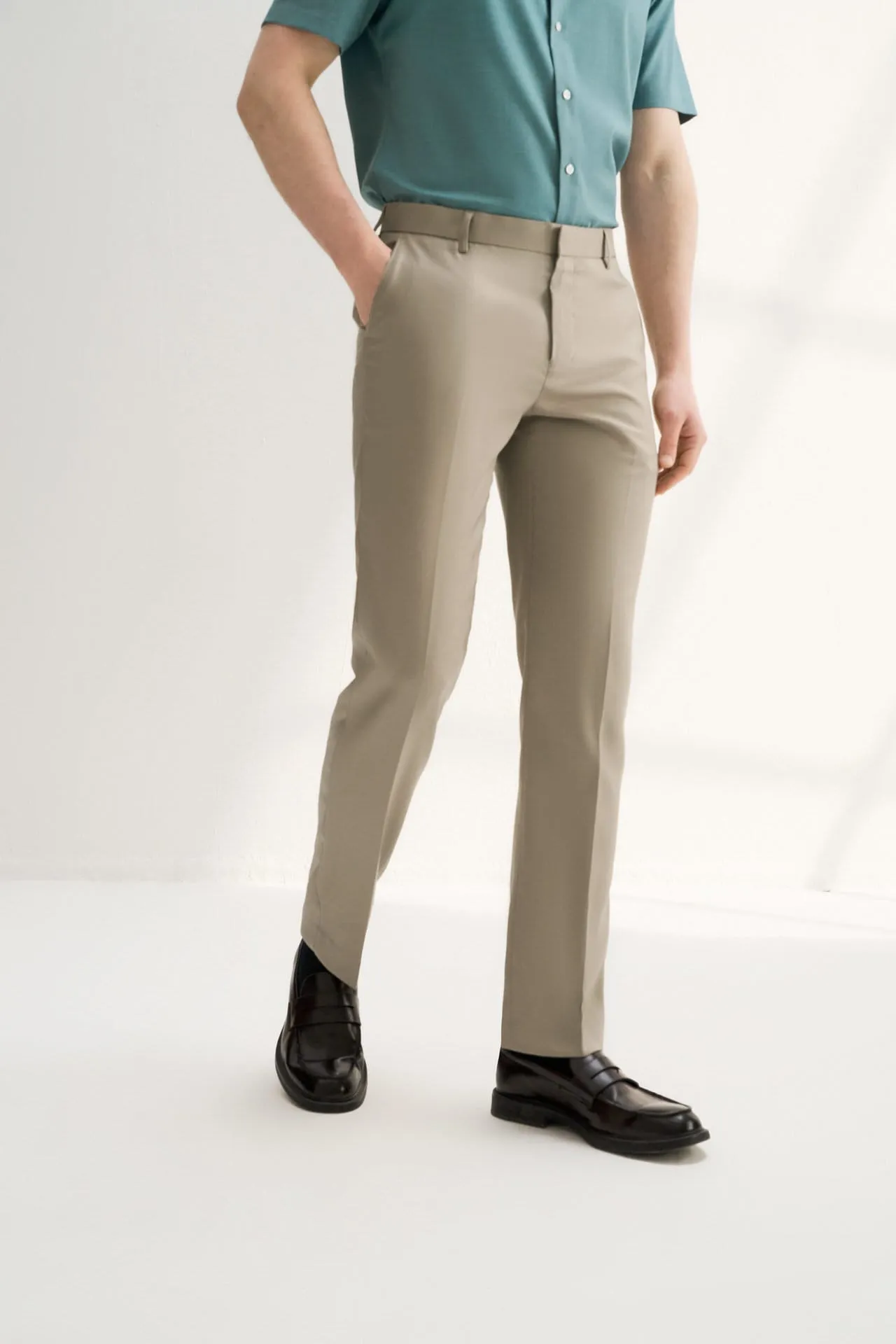 Teflon Finishing Stain Resistant Formal Pants in Smart Fit