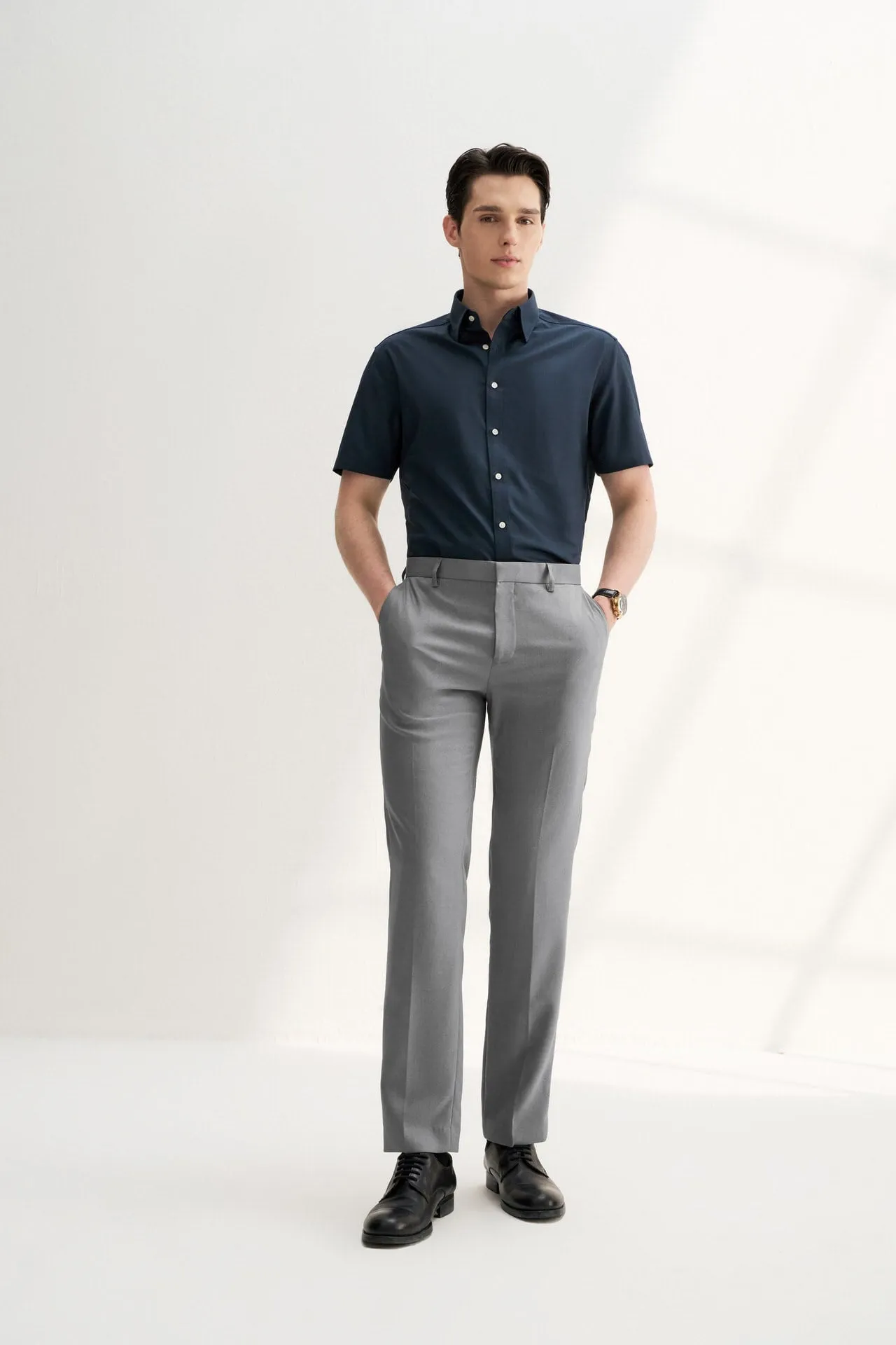 Teflon Finishing Stain Resistant Formal Pants in Smart Fit