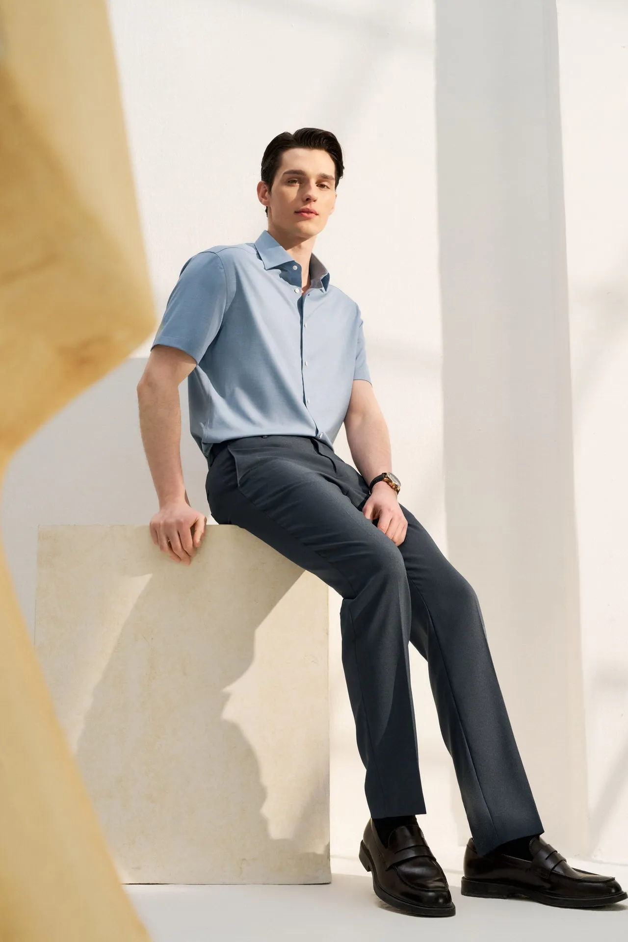 Teflon Finishing Stain Resistant Formal Pants in Smart Fit