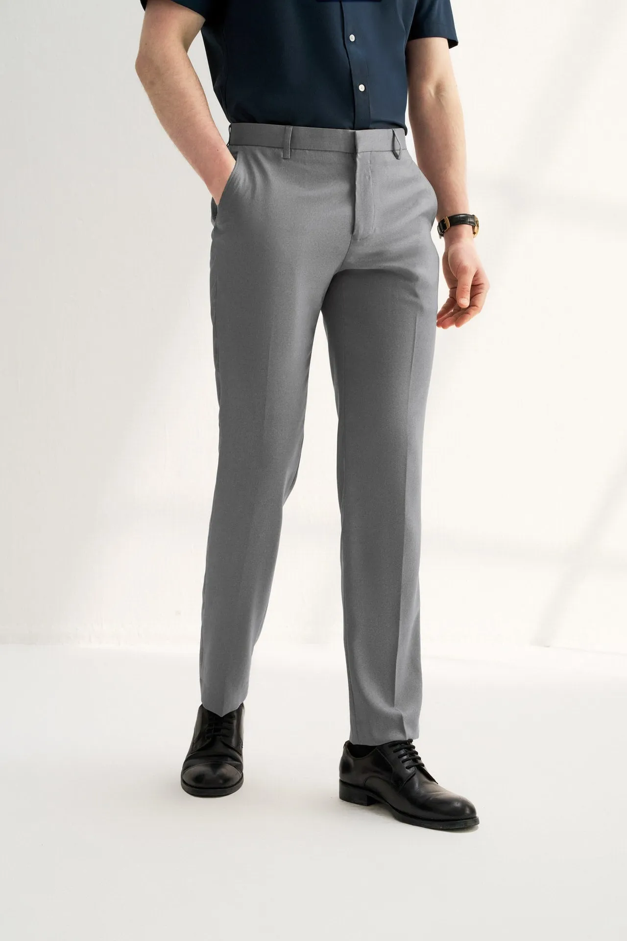 Teflon Finishing Stain Resistant Formal Pants in Smart Fit