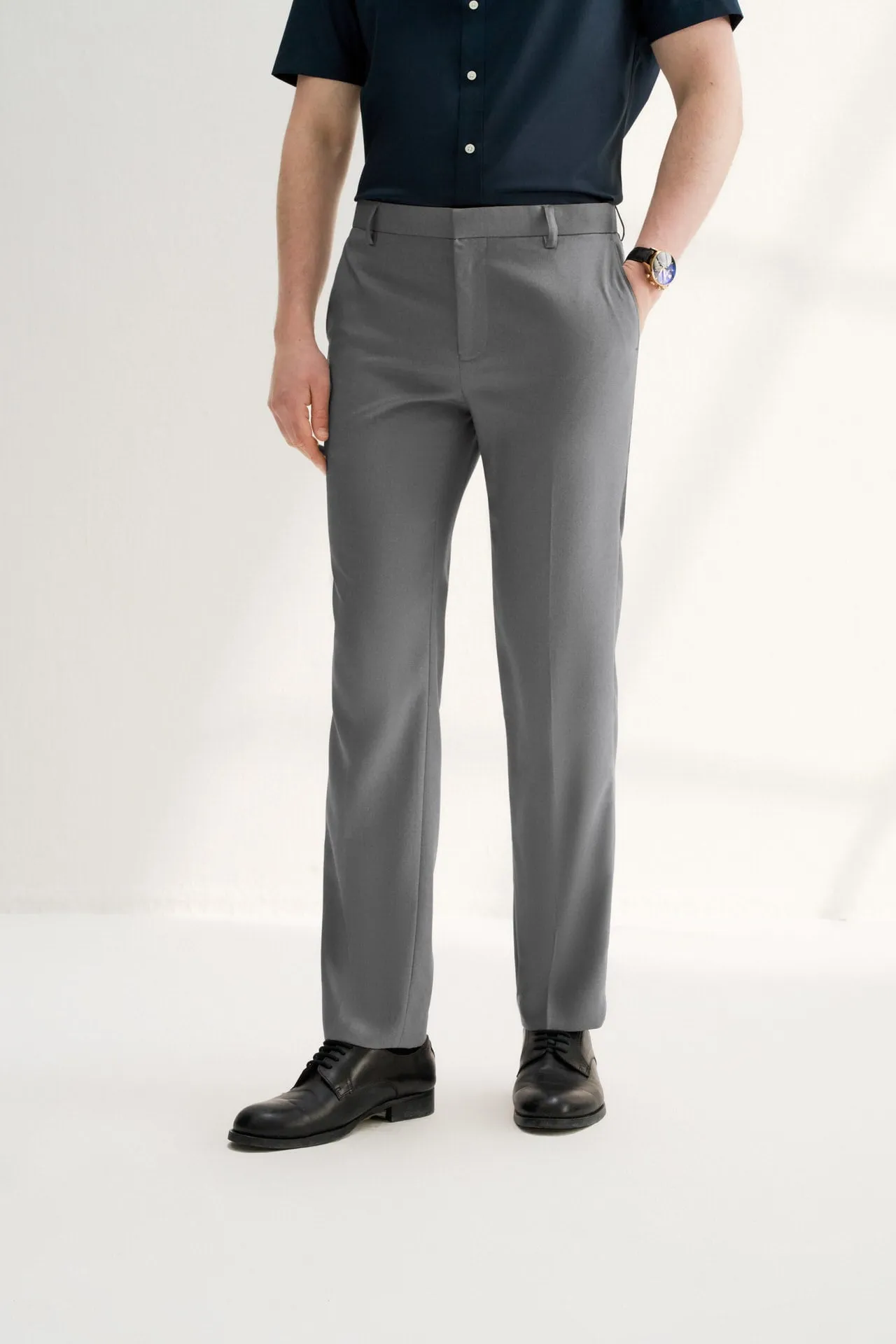 Teflon Finishing Stain Resistant Formal Pants in Smart Fit