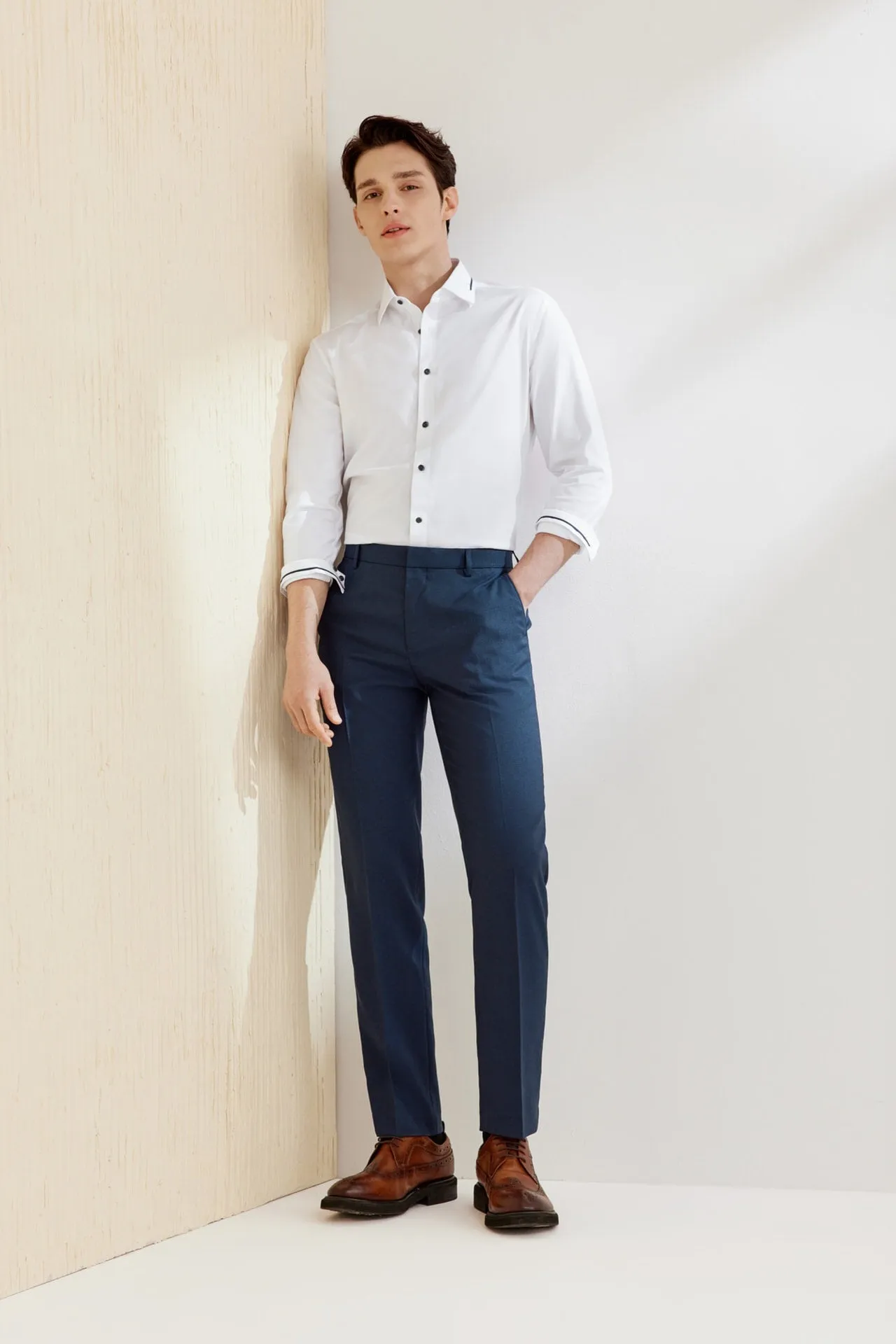 Teflon Finishing Stain Resistant Formal Pants in Smart Fit