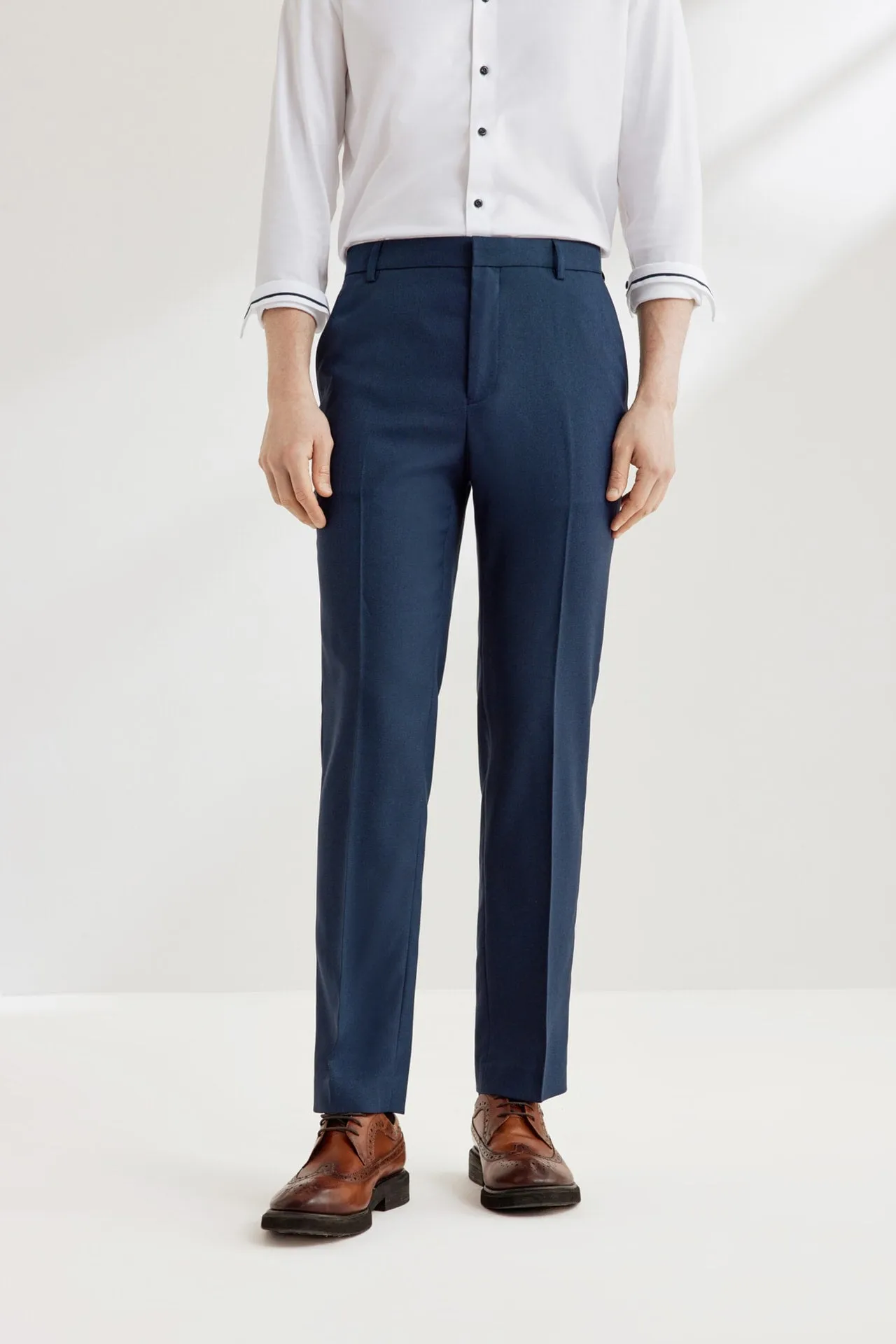 Teflon Finishing Stain Resistant Formal Pants in Smart Fit