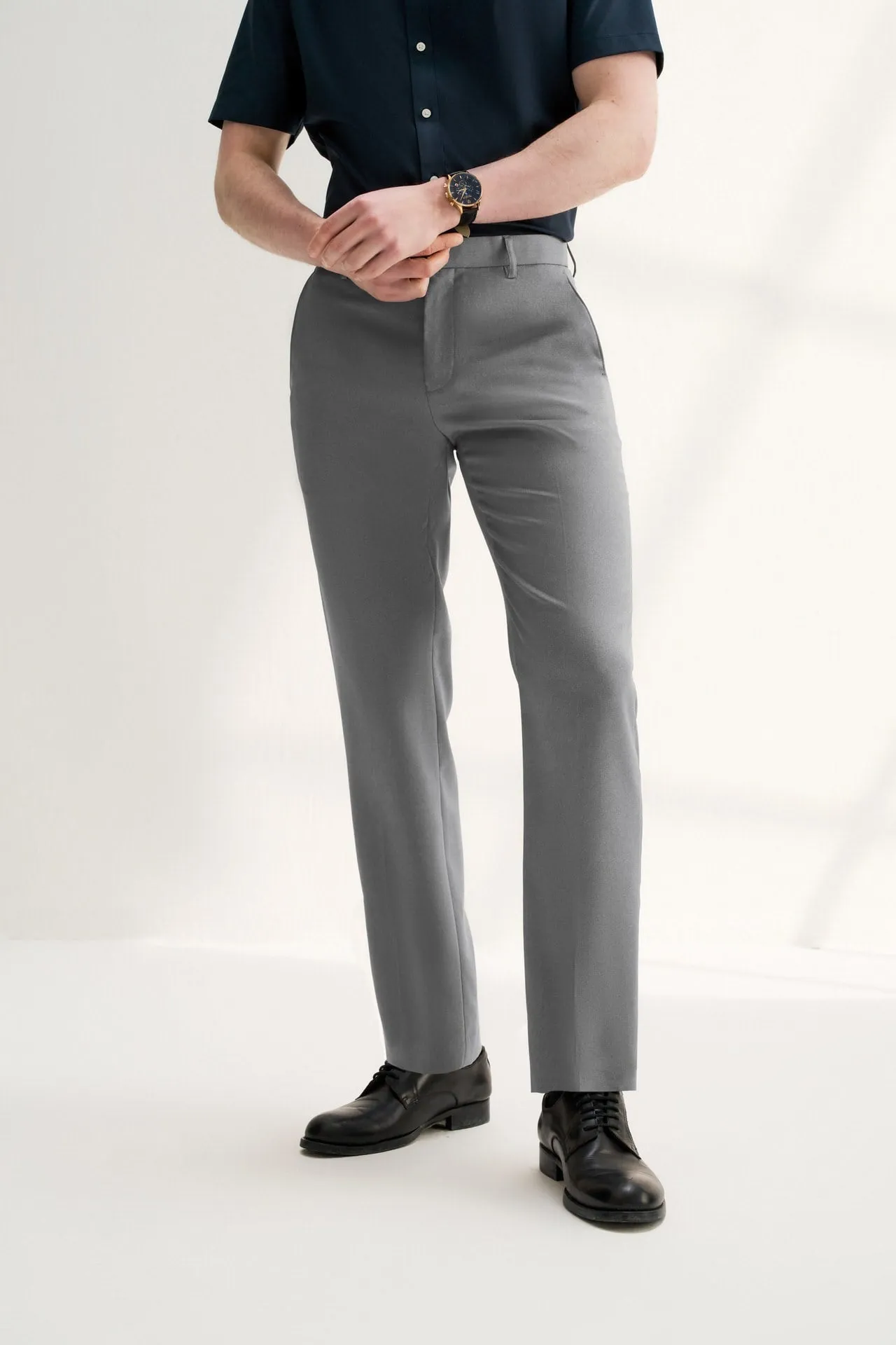 Teflon Finishing Stain Resistant Formal Pants in Smart Fit