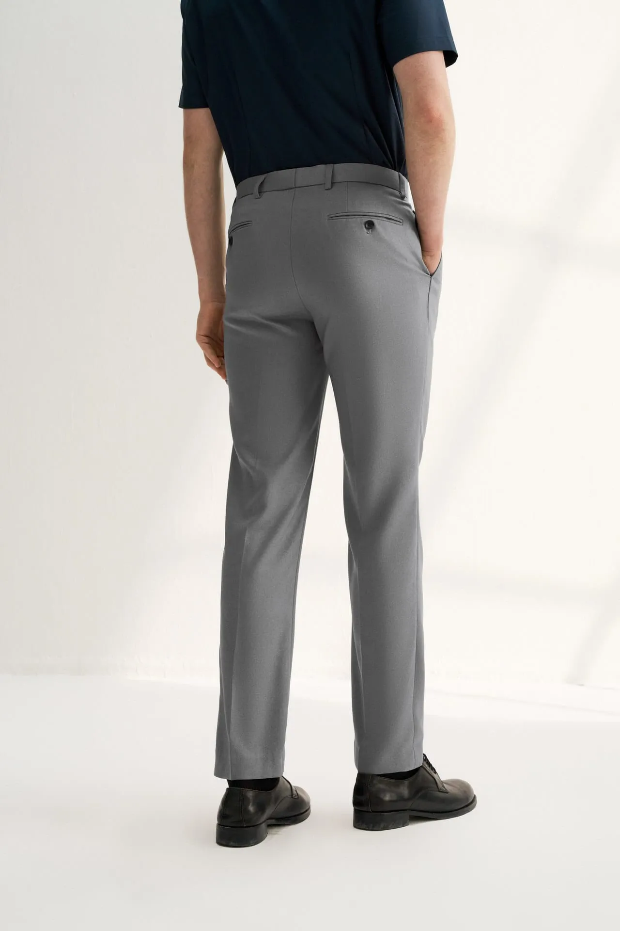 Teflon Finishing Stain Resistant Formal Pants in Smart Fit