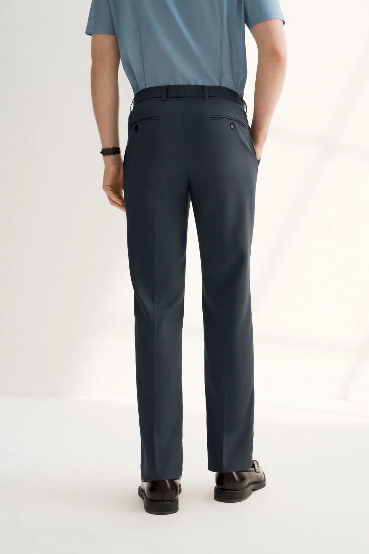 Teflon Finishing Stain Resistant Formal Pants in Smart Fit